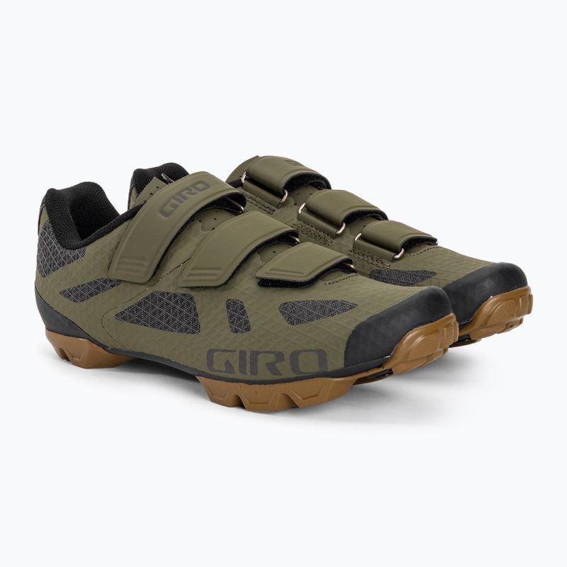 Men's MTB cycling shoes Giro Ranger olive gum 4