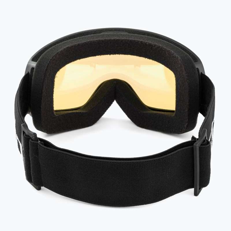 Giro Cruz black wordmark/yellow boost ski goggles 3