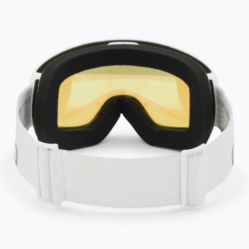 Giro Cruz white wordmark/ yellow boost ski goggles 3
