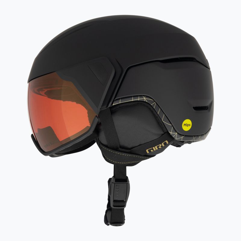 Women's ski helmet Giro Aria Spherical matte black/vivid cooper 5
