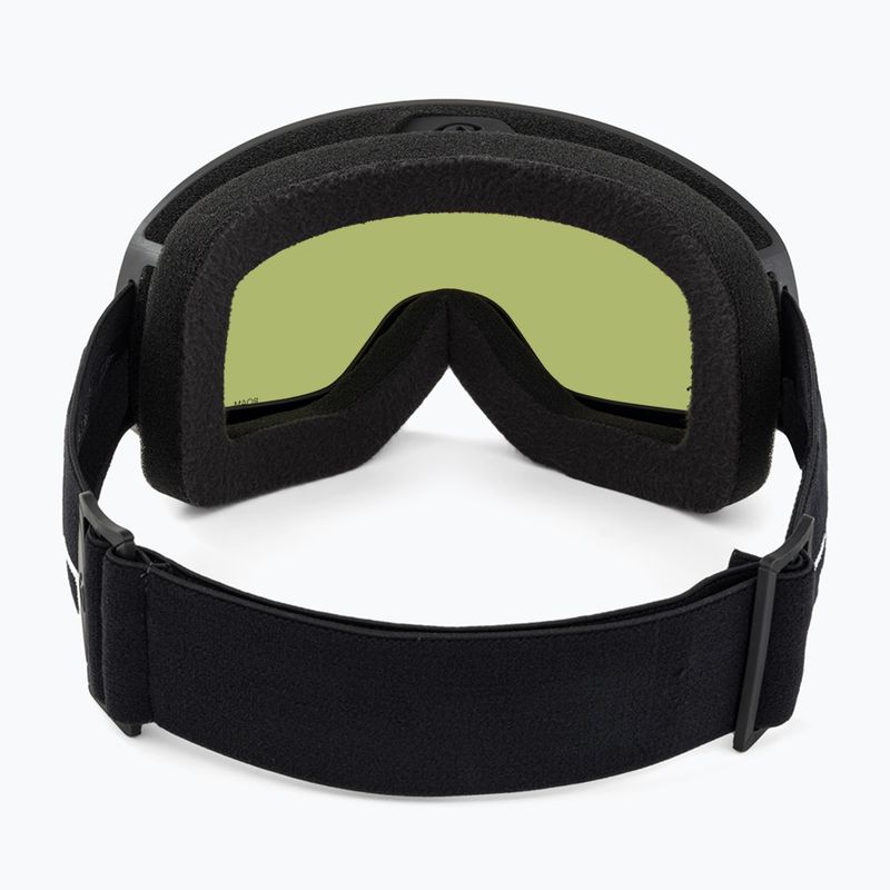 Giro Roam black wordmark/amber scarlet/yellow ski goggles 4
