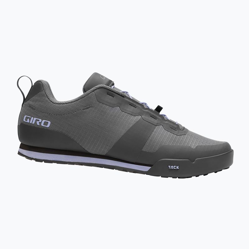 Women's platform cycling shoes Giro Tracker Fastlace dark shadow/lavender grey 2