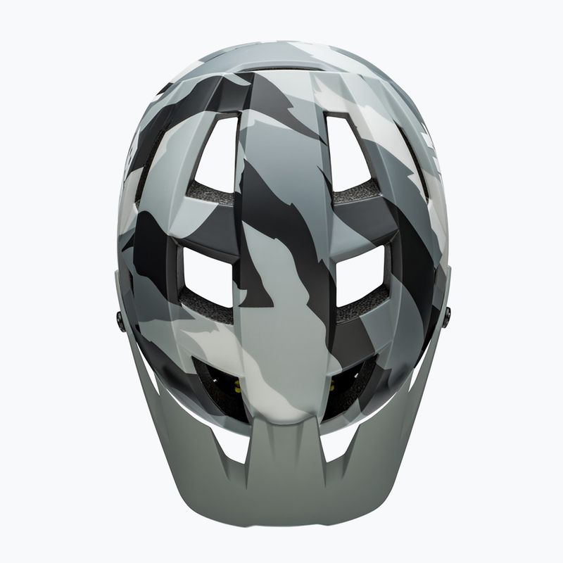 Bell Spark 2 matte gray camo bike helmet 4