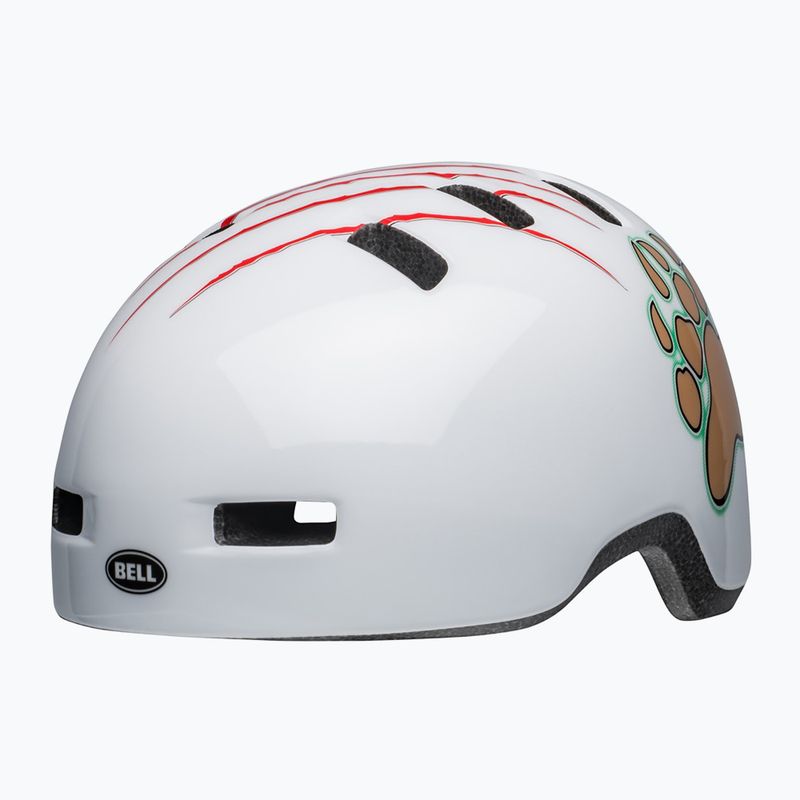 Bell Lil Ripper white grizzly children's bike helmet