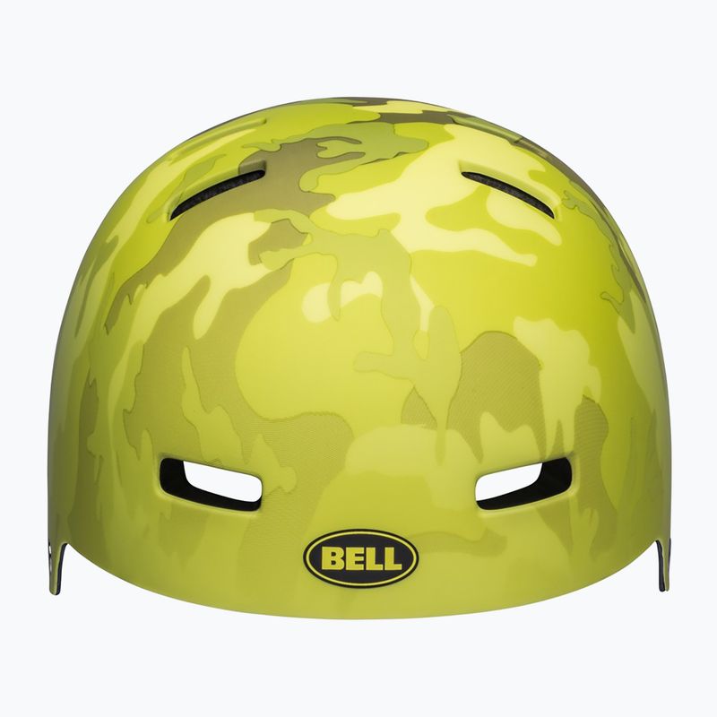 Bell Span matte hiviz yellow/camo children's helmet 3