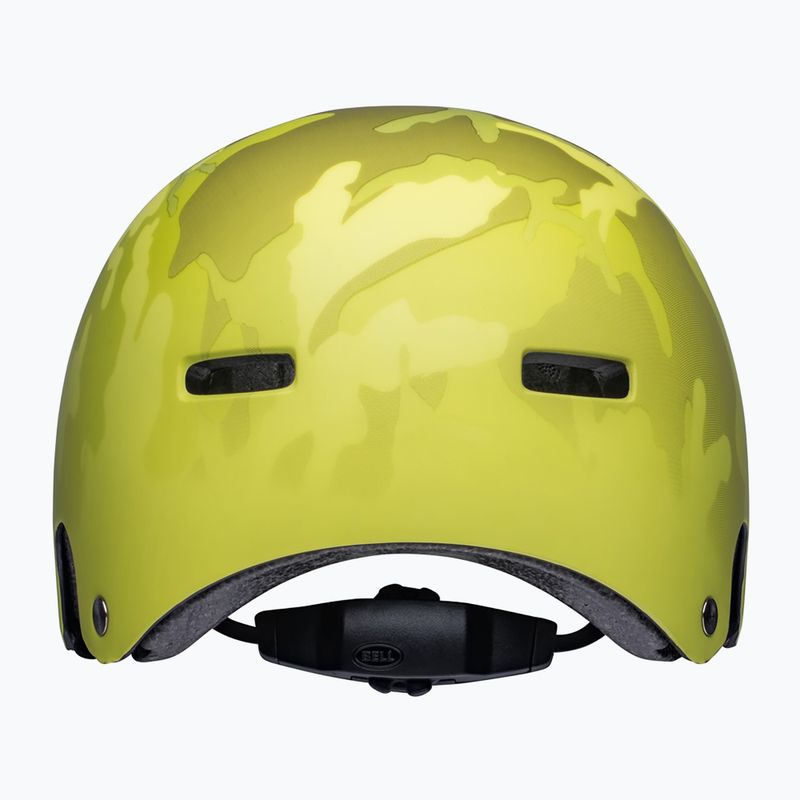 Bell Span matte hiviz yellow/camo children's helmet 4