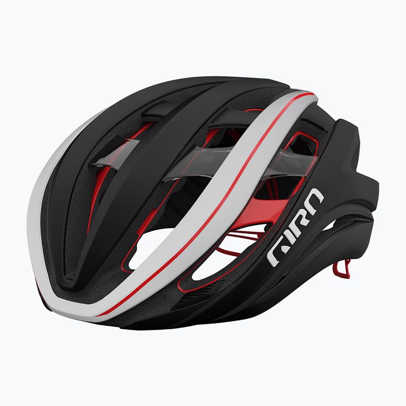 Giro Aether Spherical MIPS matte black/white/red bicycle helmet
