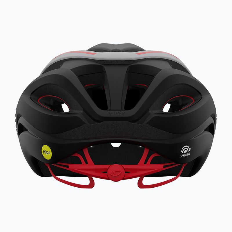 Giro Aether Spherical MIPS matte black/white/red bicycle helmet 3