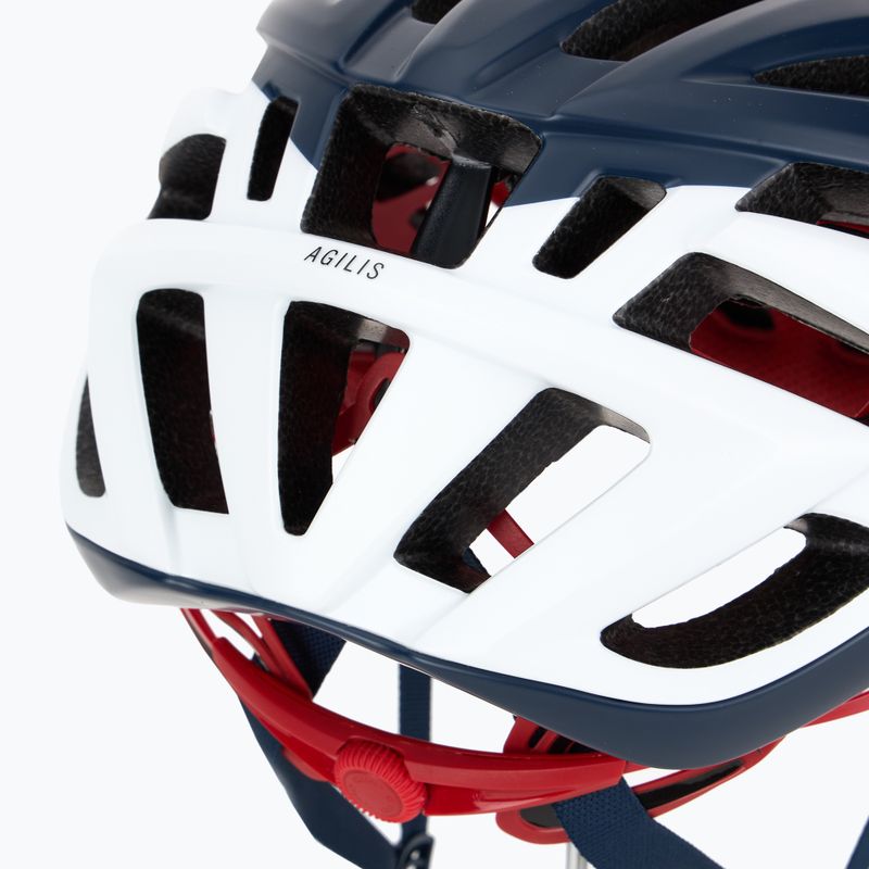 Giro Agilis Integrated MIPS matte midnight white/red bike helmet 7