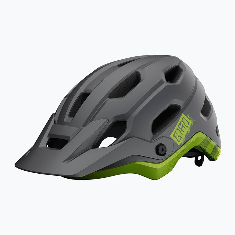 Giro Source Integrated MIPS matte metallic black/ano lime bike helmet
