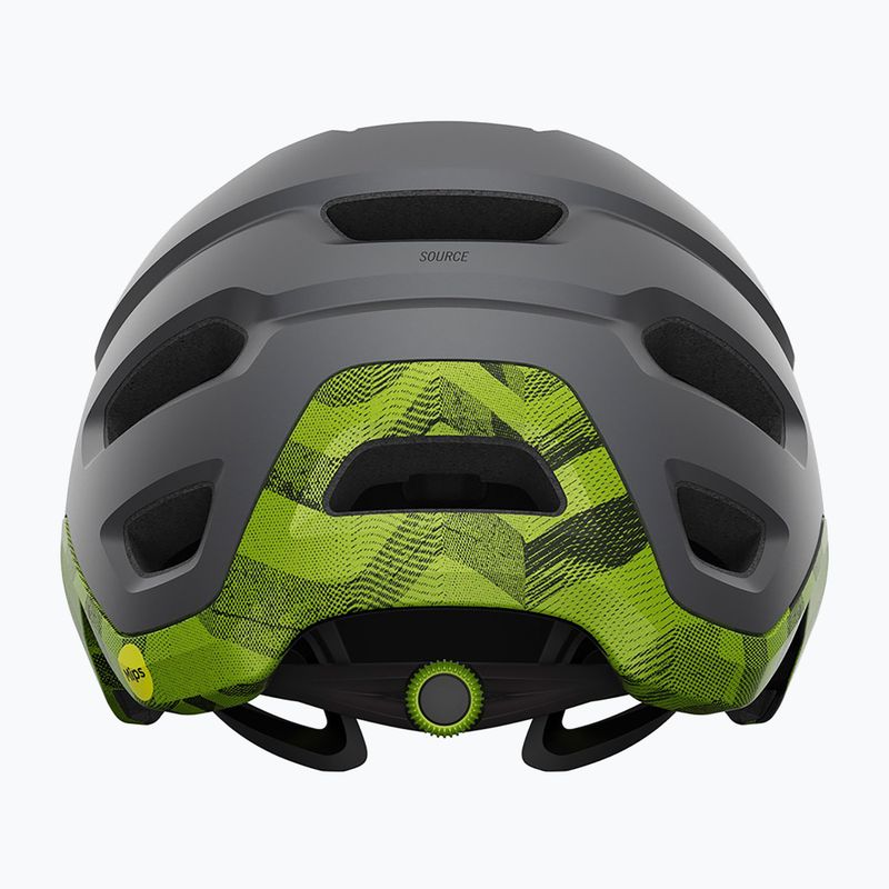 Giro Source Integrated MIPS matte metallic black/ano lime bike helmet 3