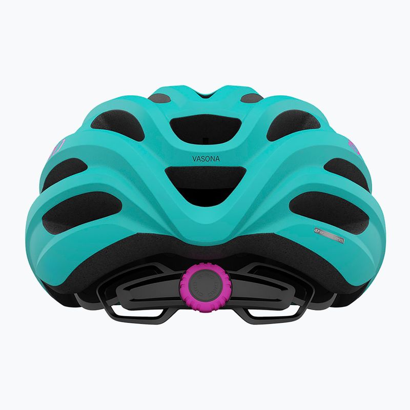 Giro Vasona Integrated MIPS matte screaming teal bike helmet 3