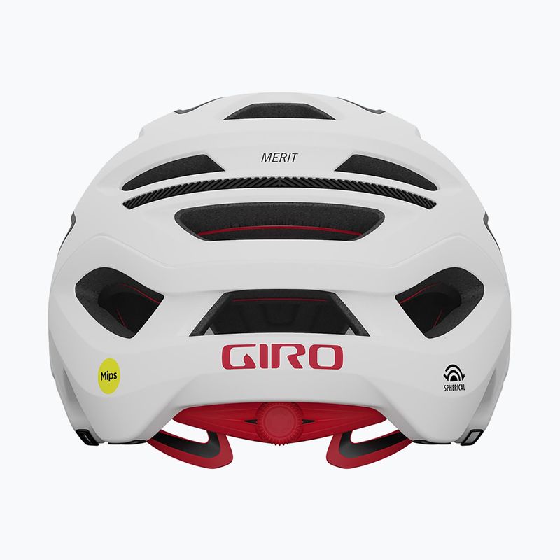 Giro Merit Spherical MIPS matte white/black bicycle helmet 4