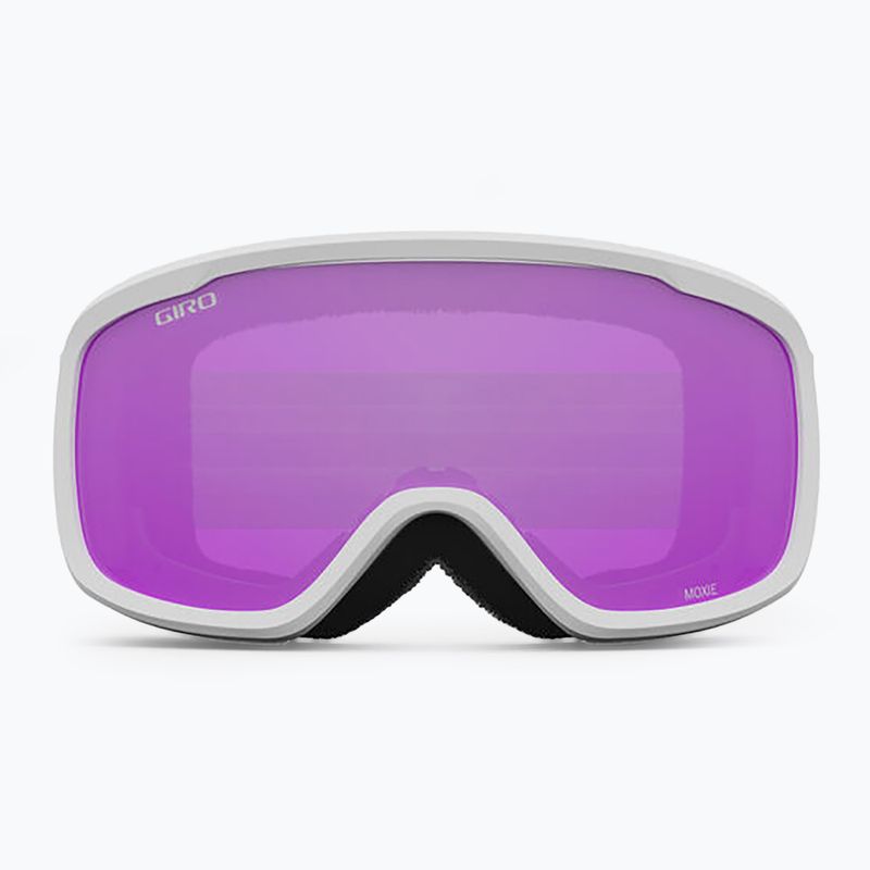 Giro Cruz white wordmark/ amber pink ski goggles 2