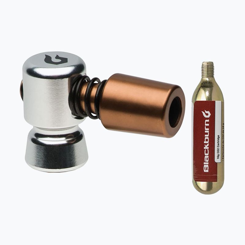 Blackburn Wayside CO2 bicycle pump + 1 cartridge 16g silver 2