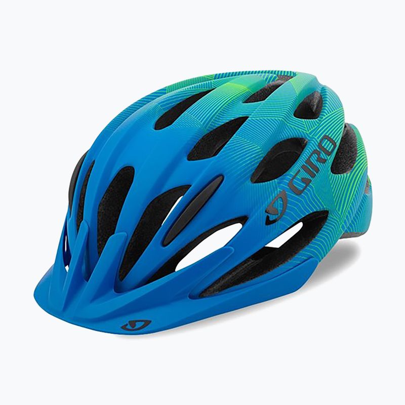 Giro Raze matte blue/lime children's bike helmet 9