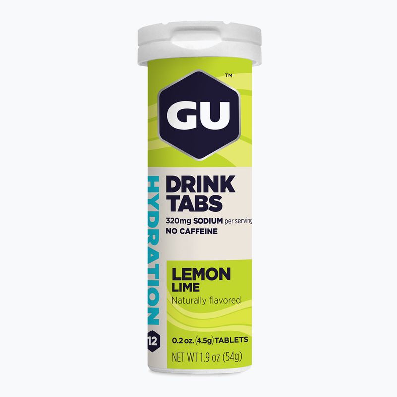 GU Hydration Drink Isotonic Beverage 12 tabs lemon/lime