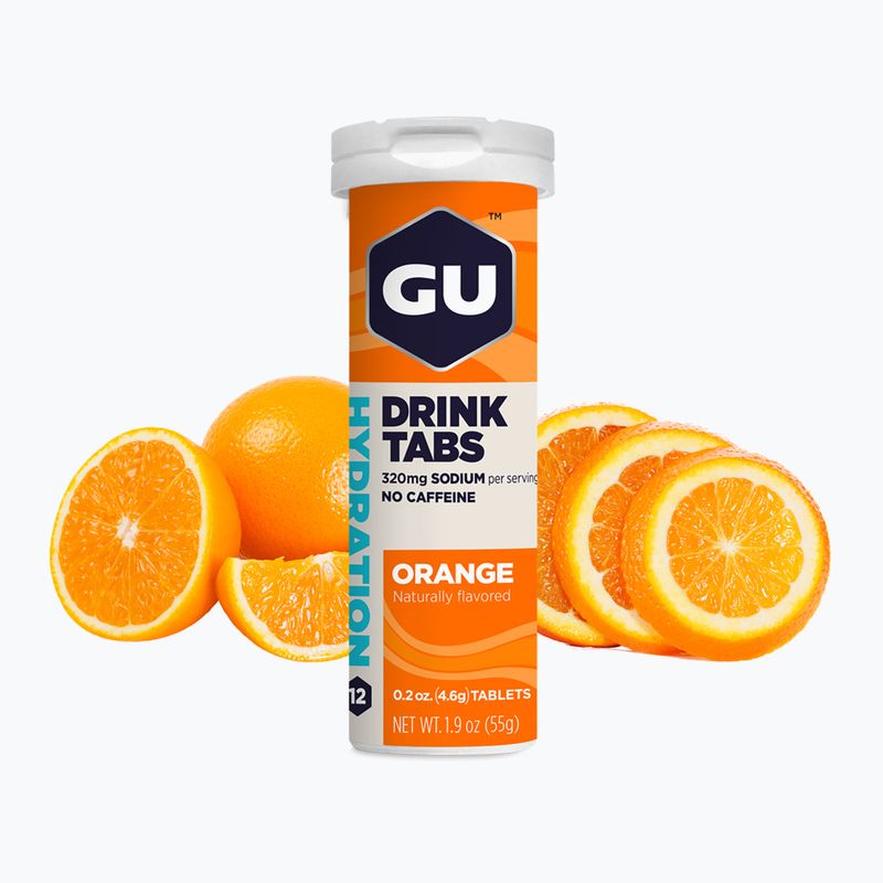 GU Hydration Drink Isotonic Beverage 12 tabs orange 2