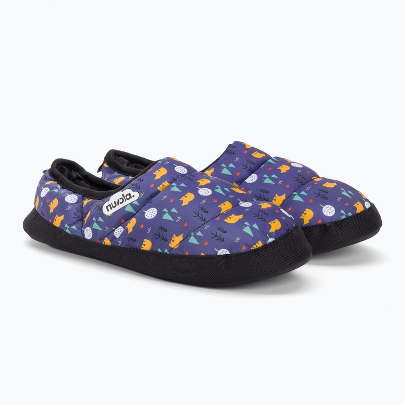 Children's winter slippers Nuvola Classic Printed teddy blue 4