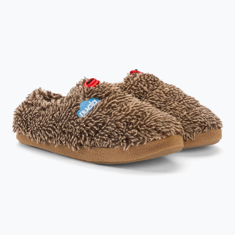 Nuvola Classic Cloud fleece brown winter slippers 4
