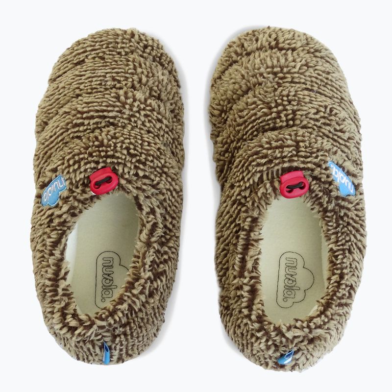 Nuvola Classic Cloud fleece brown winter slippers 10