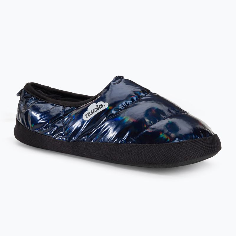 Nuvola Classic metallic blue winter slippers