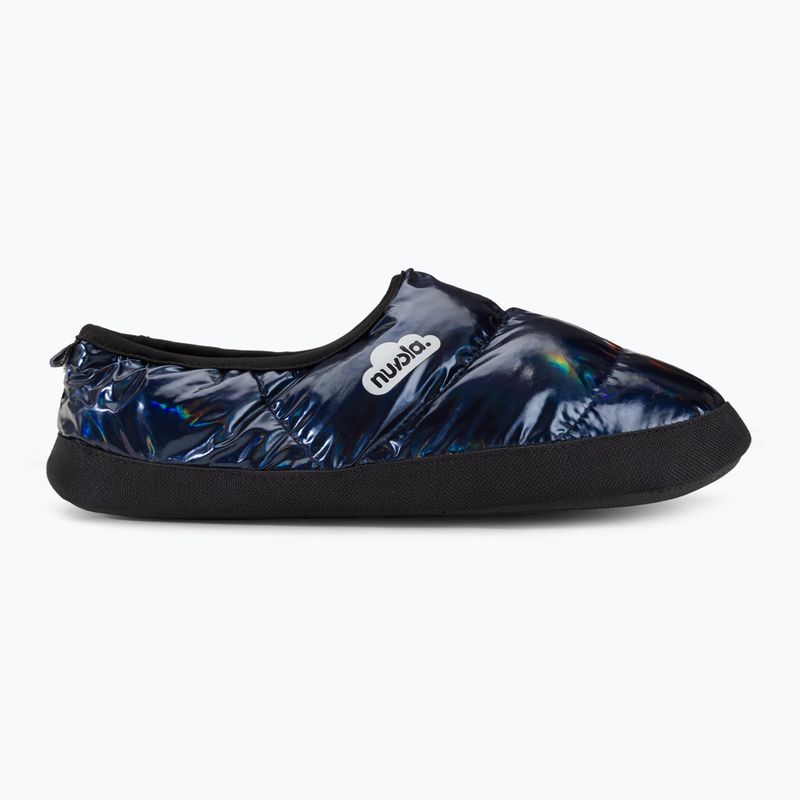 Nuvola Classic metallic blue winter slippers 2