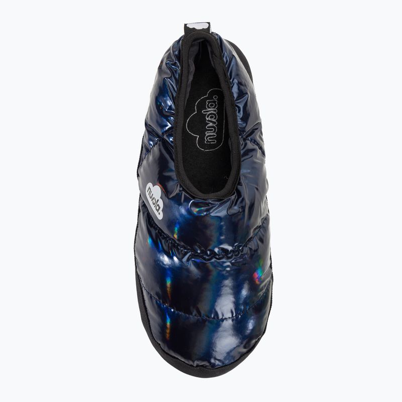 Nuvola Classic metallic blue winter slippers 6