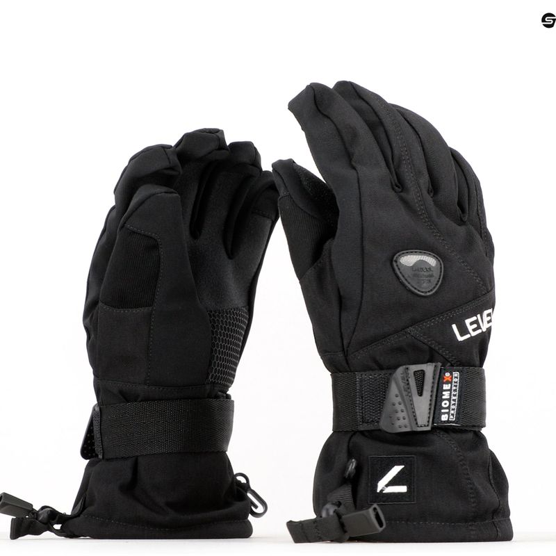 Children's snowboard gloves Level Fly black 4001JG.01 8