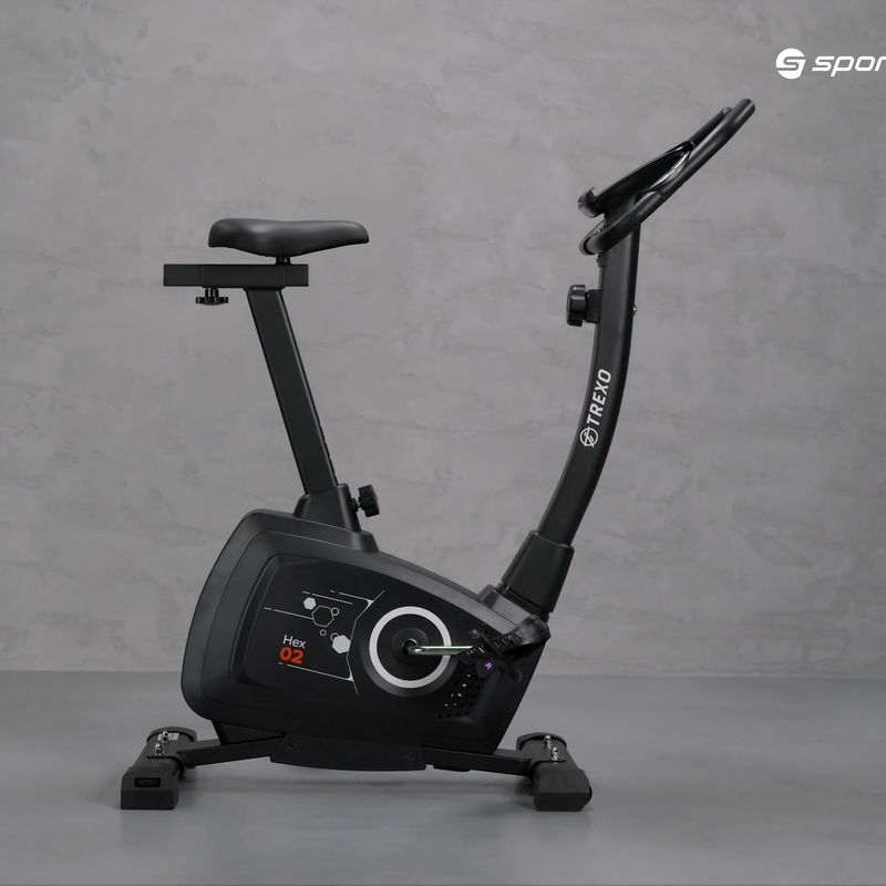 TREXO Hex stationary bike black EB-H02 16