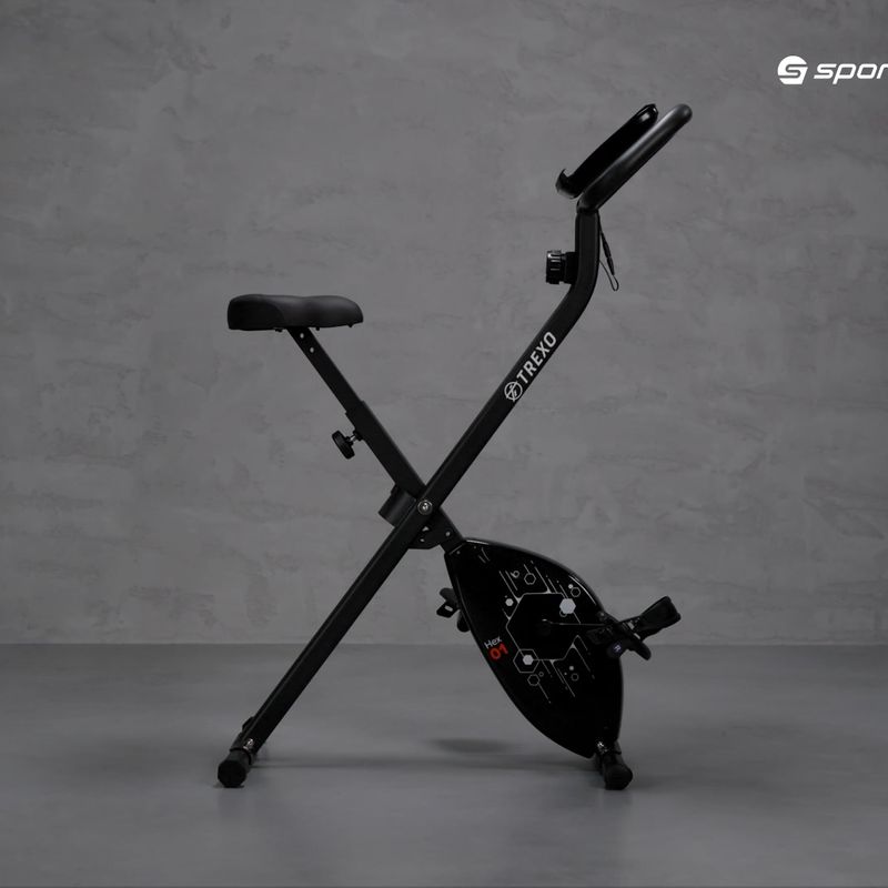 TREXO Hex stationary bike black EB-H01 15