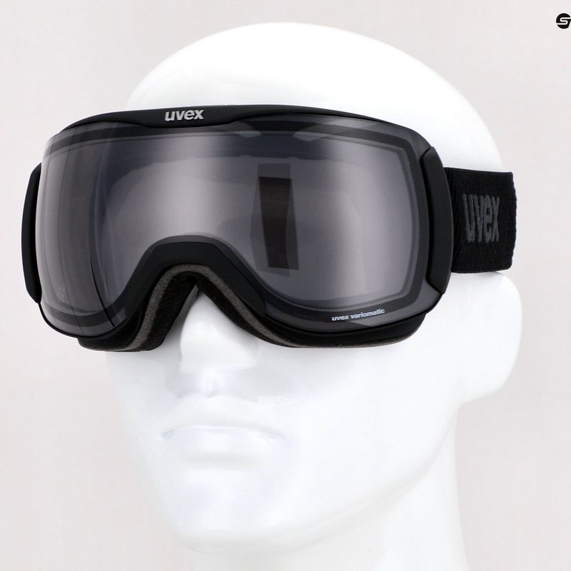 Ski goggles UVEX Downhill 2100 VPX black mat/variomatic polavision 55/0/390/2030 11