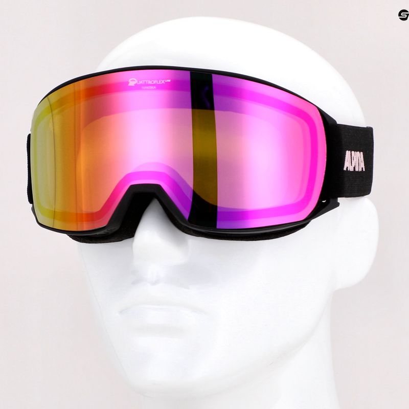 Ski goggles Alpina Nakiska Q-Lite black/rose matt/pink 9
