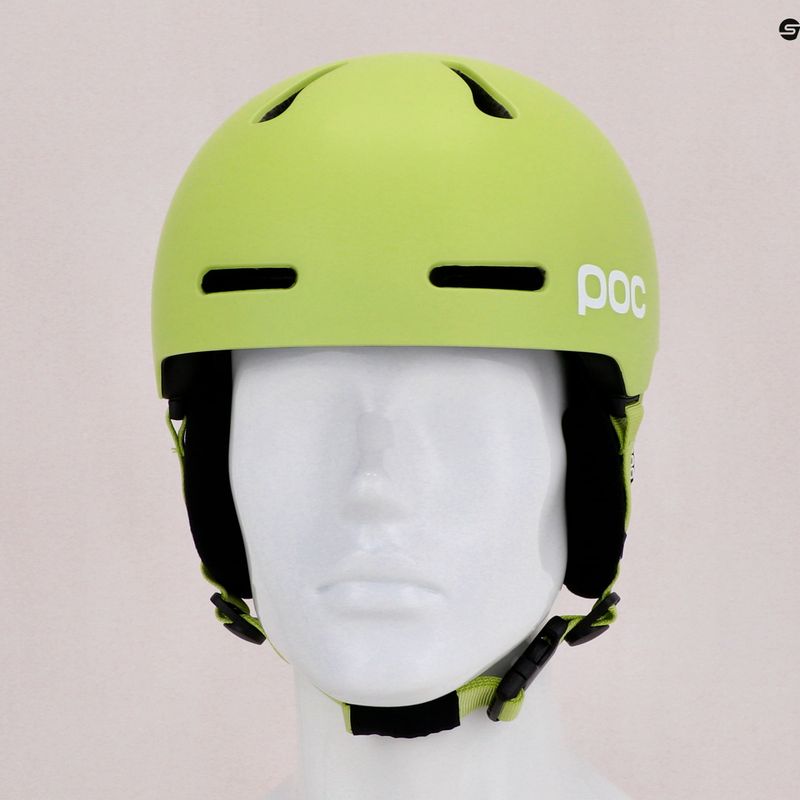 Ski helmet POC Fornix MIPS lemon calcite matt 11