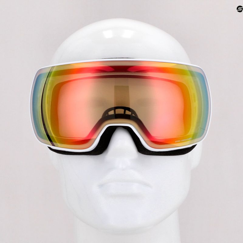 Ski goggles UVEX Compact V white/mirror rainbow variomatic 55/0/142/10 7