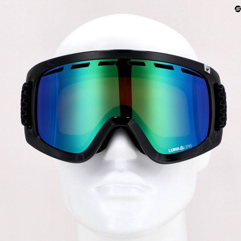 DRAGON D1 OTG split/lumalens green ion/lumalens amber ski goggles 34798/6032333 11