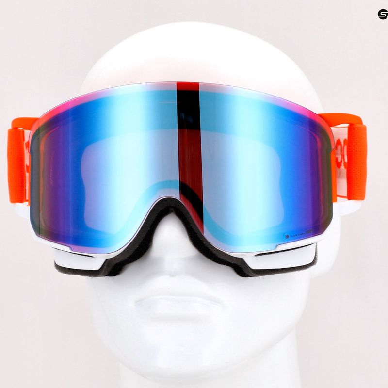 Ski goggles POC Nexal Clarity Comp fluorescent orange/hydrogen white/spektris blue 13