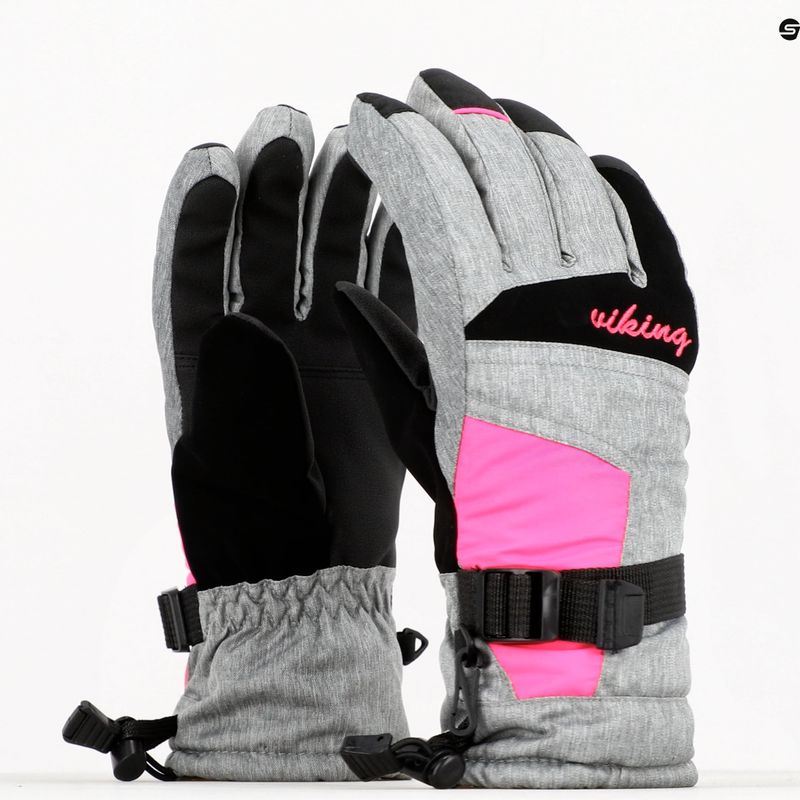 Women's ski gloves Viking Ronda Ski pink 113 20 5473 46 10