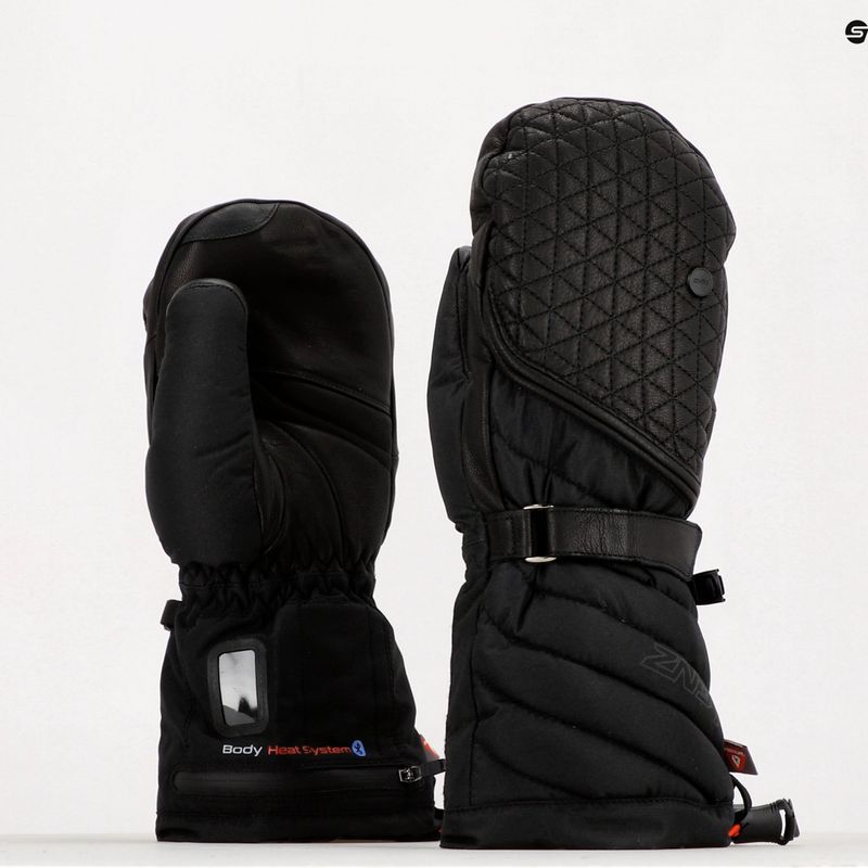 Women's heated ski glove Lenz Heat Glove 6.0 Finger Cap Mittens black 1206 8