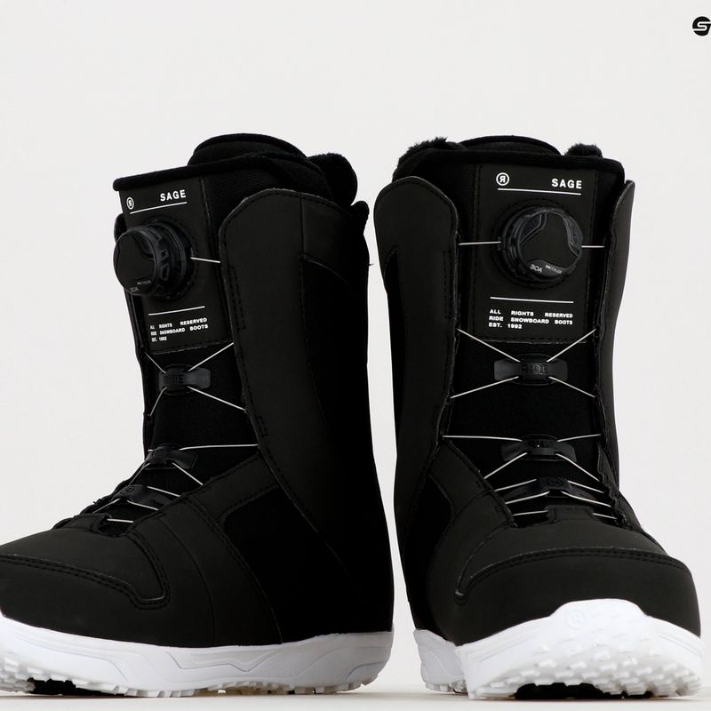Women's snowboard boots RIDE SAGE black 12E2017.1.1 12