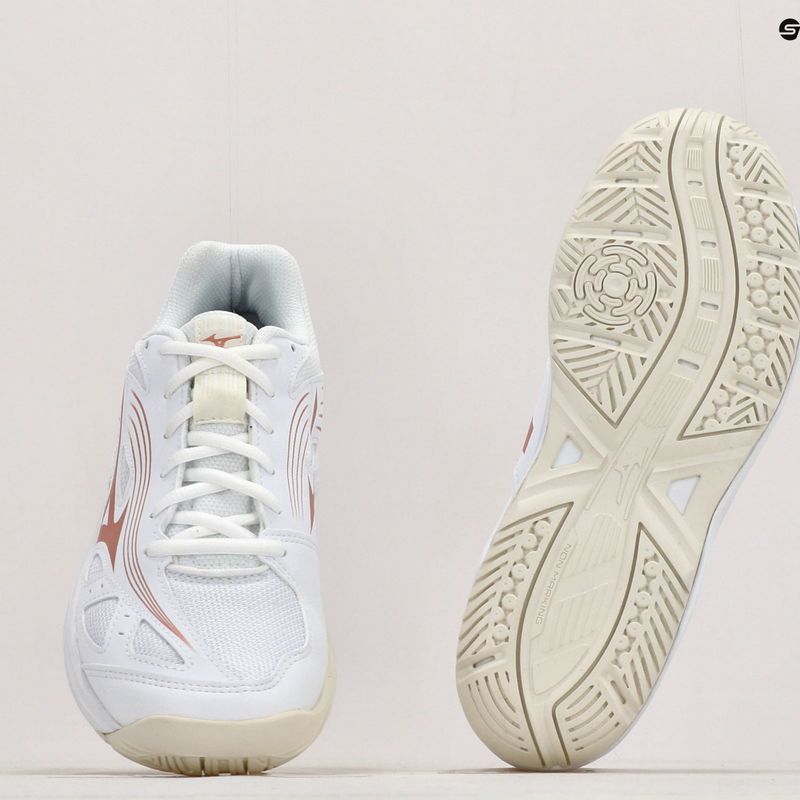 Women's volleyball shoes Mizuno Cyclone Speed 3 white/pink V1GC2180K36_36.0/3.5 12