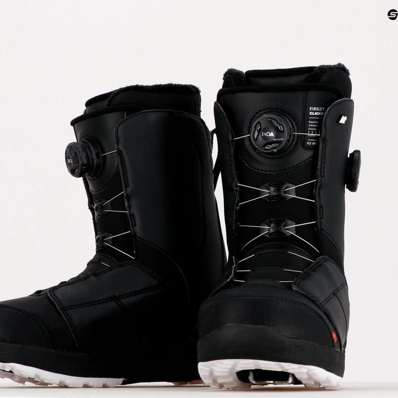 K2 Kinsley Clicker X HB snowboard boots black 11E2017 18