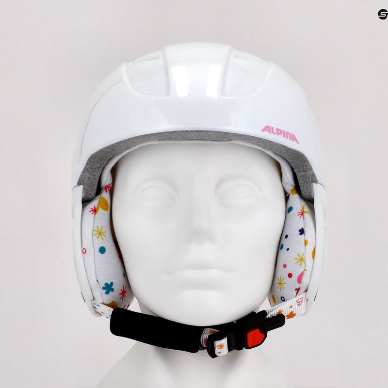 Children's ski helmets Alpina Carat white/deco 9