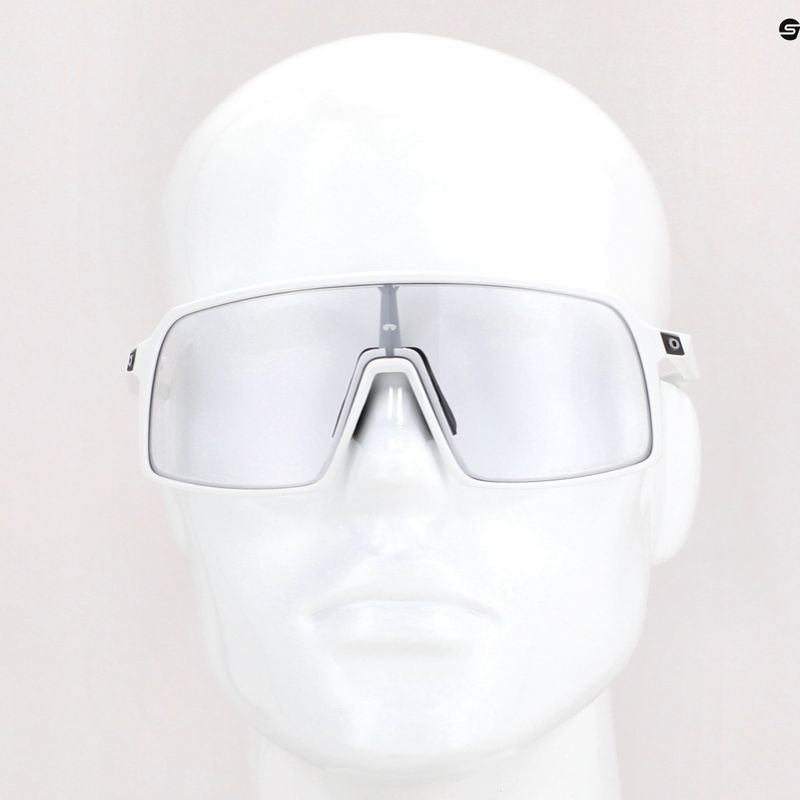 Oakley Sutro matte white/clear to black photochromic cycling glasses 0OO9406 11