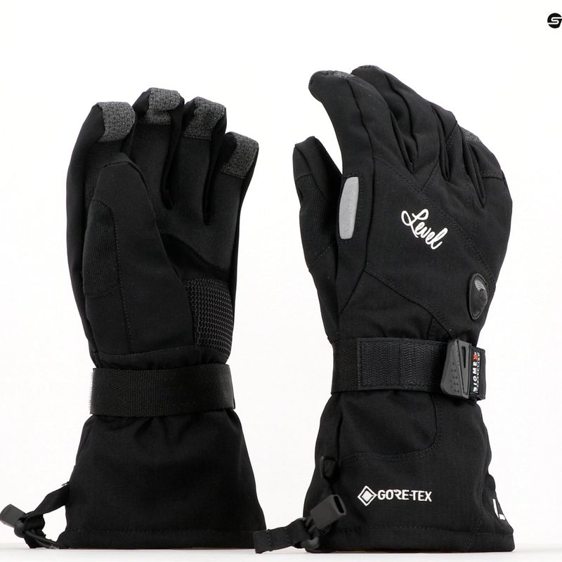 Women's snowboard gloves Level Half Pipe Gore Tex black 1021 6