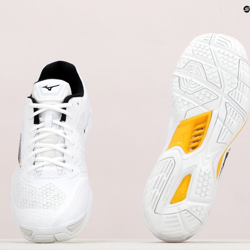 Men's handball shoes Mizuno Wave Stealth V white X1GA180013 12