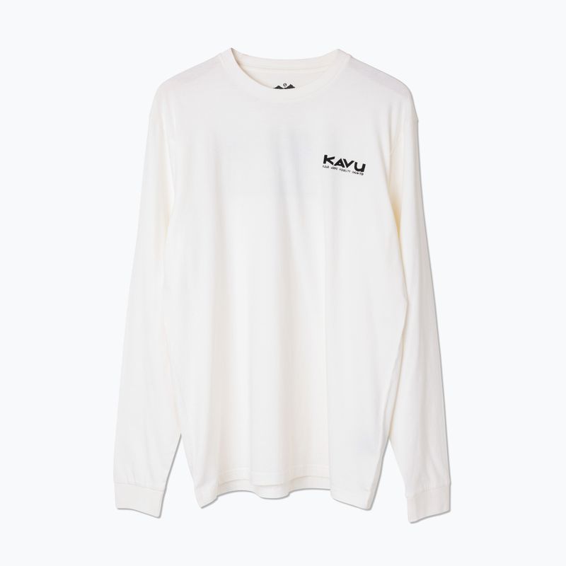 Men's KAVU Etch Art Off White Longsleeve
