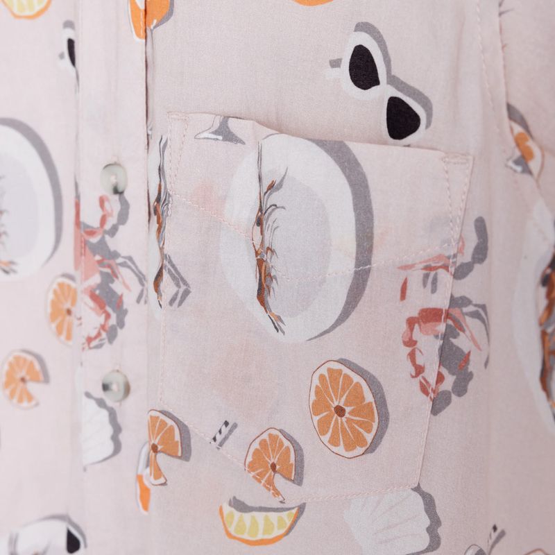 KAVU Girl Party shirt crabs m cocktails 3