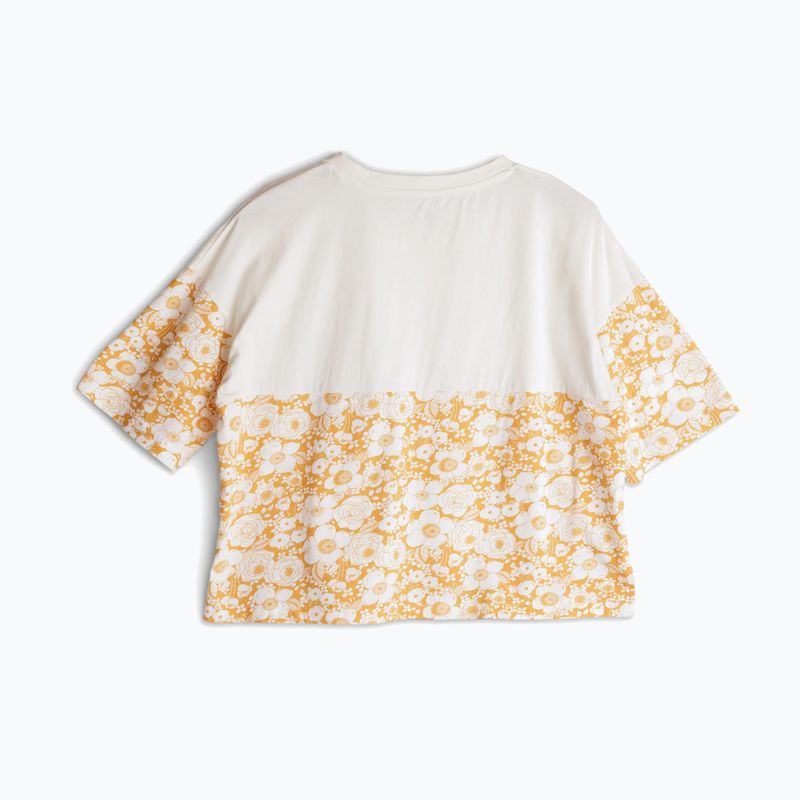 KAVU women's t-shirt Bondi gold bloom 2