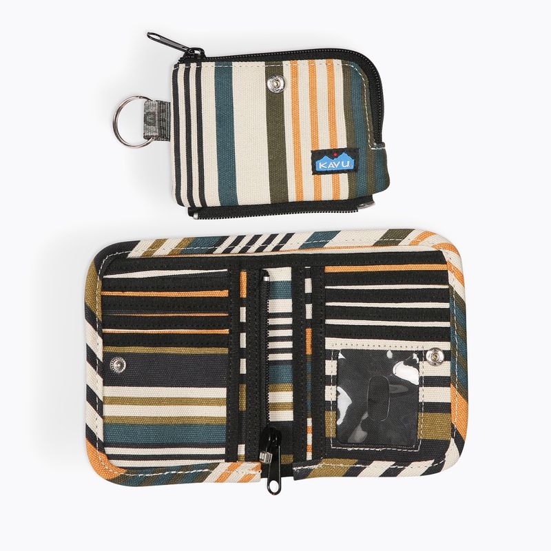 KAVU Zippy kelp stripe wallet 4